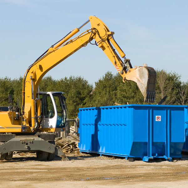 can i choose the location where the residential dumpster will be placed in Orange City Iowa